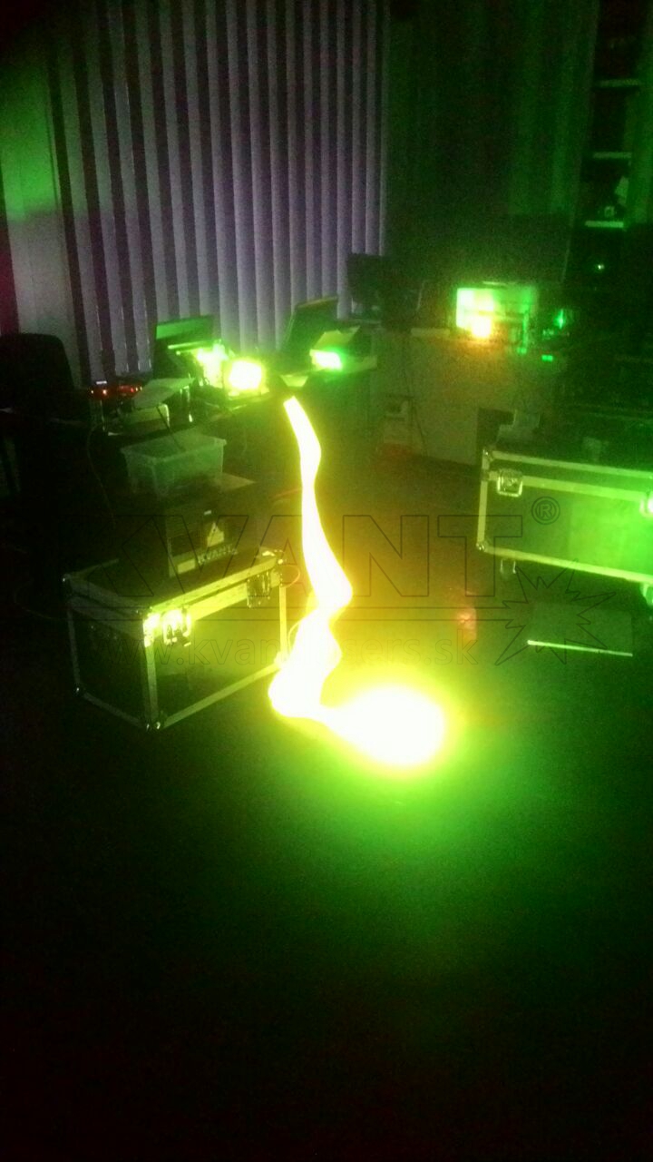 6W RGB laser coupled into luminous fiber 